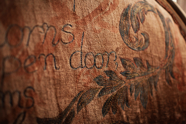 Andrew Marvell Sofa (Detail) - 'A Safe Room', Burton Constable Hall