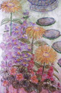 Bag End (Garden) - Publicity Panels by Corinne Young for the Lord of the Rings Stage Show