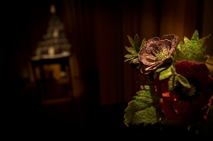 Flower Stems (Detail) by Corinne Young from the exhibition Lives, Loves and Loss - Traces at Fenton House.
