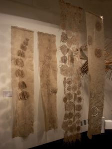 Wall Hangings by Corinne Young for the Society of Designer Craftsmen showcase, Mall Galleries, London, 2004.