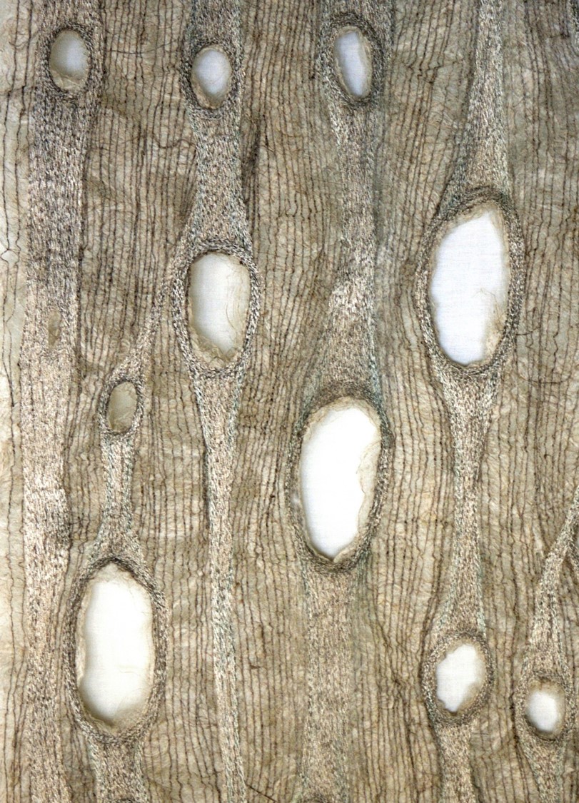Woodgrain by Corinne Young - Knitting and Stitching Show