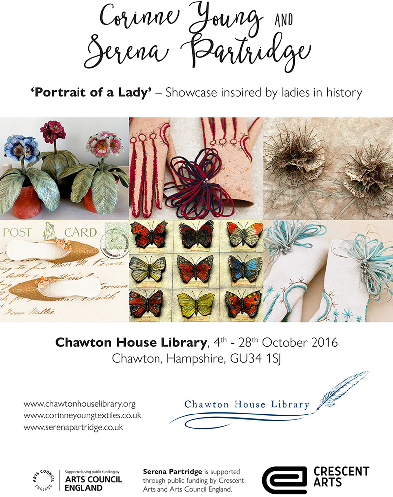 Poster for 'Portrait of a Lady' exhibition at Chawton House Library, October 2016.