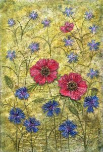 Poppies and Cornflowers by Corinne Young - Flora @ Yorkshire Arboretum