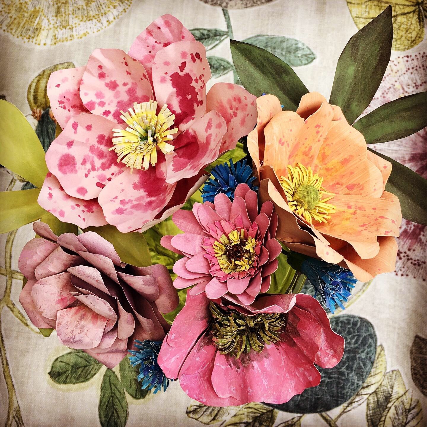 Paper Flower Making Workshop by Corinne Young at the Country Living Harrogate Christmas Fair 2017.