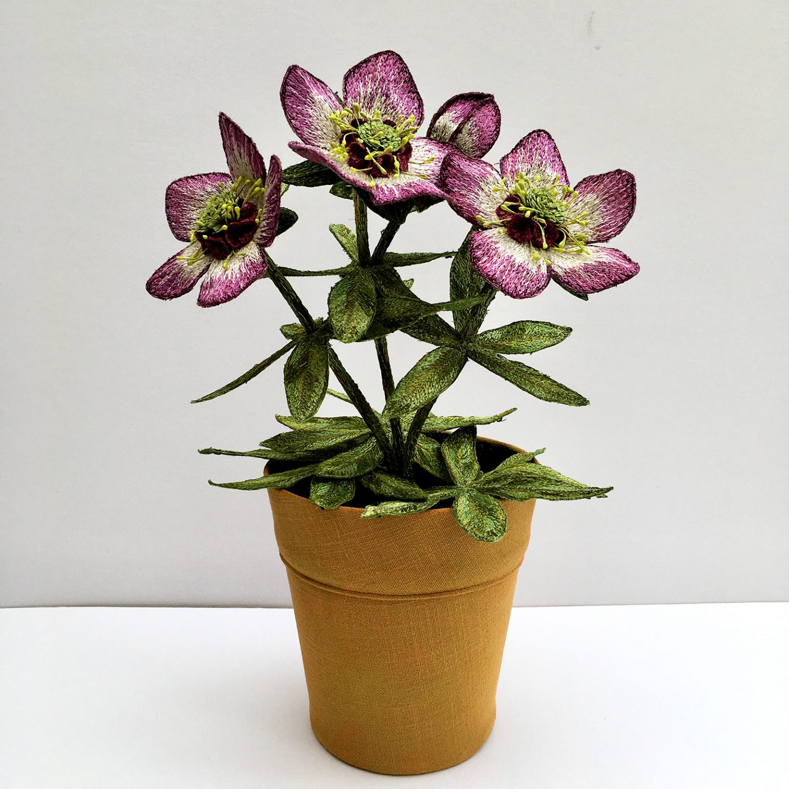 Hellebore Pot Plants Corinne Young Textiles