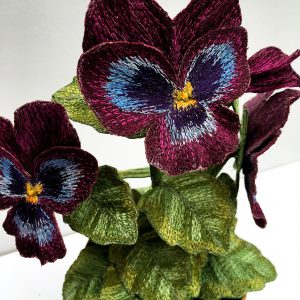 Pansy Blue Tricolour (Detail)