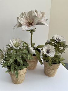 Embroidered Pot Plants by Corinne Young at Bonadea London