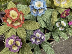 Embroidered Pot Plants - RHS Chelsea Flower Show 2022