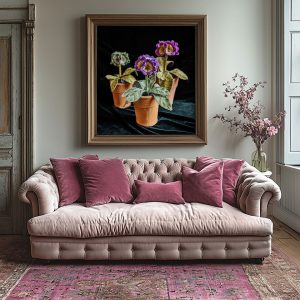 Corinne Young - Auricula Collection Art Print (Room Set)
