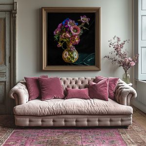 Corinne Young - Floral Vase Collection Art Print (Room Set)