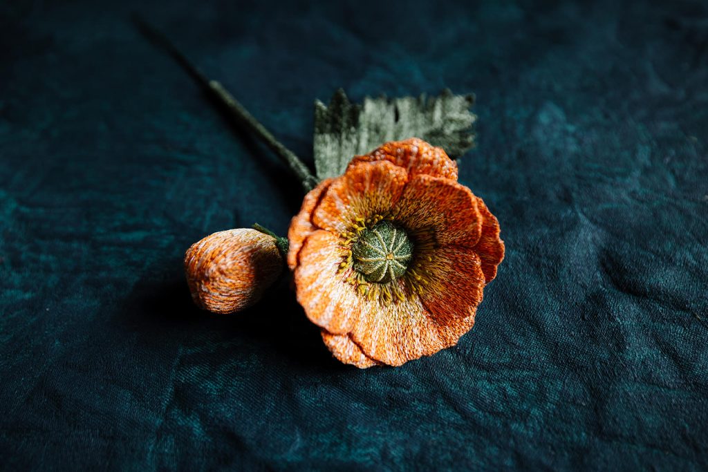 Corinne Young - Orange Poppy Art Print