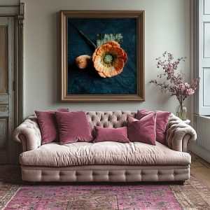 Corinne Young - Orange Poppy Art Print (Room Set)