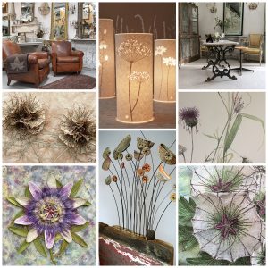 A collection of work by various artists featured in 'French Botanical,' a room installation organised by Kathryn Wakefield (The French House) and Corinne Young for Art& York, October 2019.