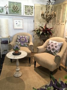 'French Botanical' room installation organised by Kathryn Wakefield (The French House) and Corinne Young for Art& York, October 2019.